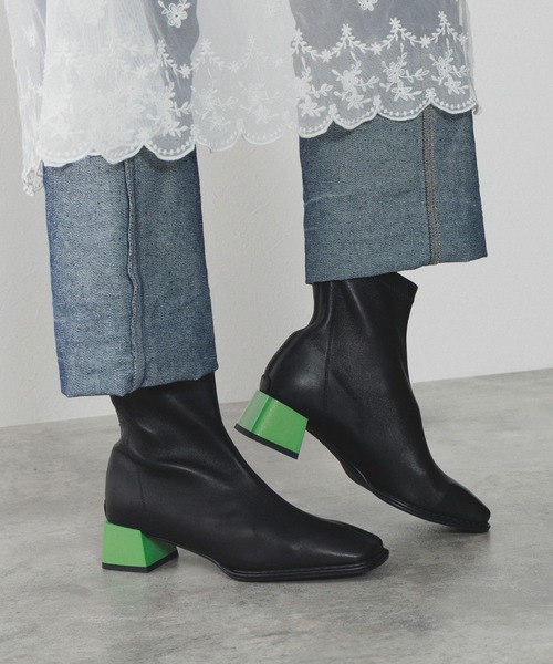 NICAL（ニカル）の「【NICAL】バイカラーヒールストレッチブーツ/ 554417（ブーツ・レディース・ブラック/シルバー/ネイビー・SMALL/LARGE/X-LARGE/MEDIUM）」の10枚目の写真