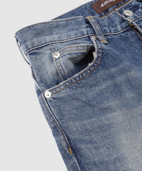 MASU(エムエーエスユー)の「MB BAGGY JEANS USED(デニムパンツ・メンズ・インディゴブルー/ブラック・44/46)」の4枚目の写真