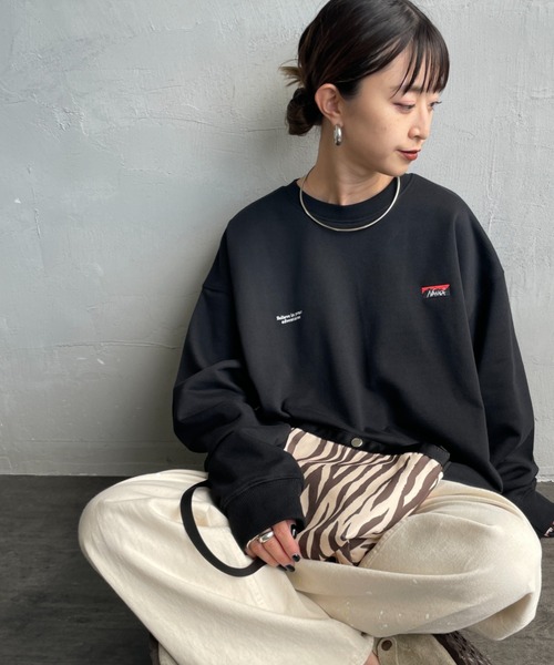 WEB先行予約】[NANGA/ナンガ] 別注 バック刺繍ロゴ クルーネック