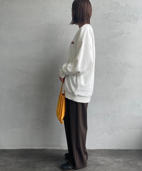 NANGA（ナンガ）の「[NANGA/ナンガ] 別注 バック刺繍ロゴ クルーネックスウェット（スウェット・レディース・ブラック/ホワイト・S/M/L）」の16枚目の写真