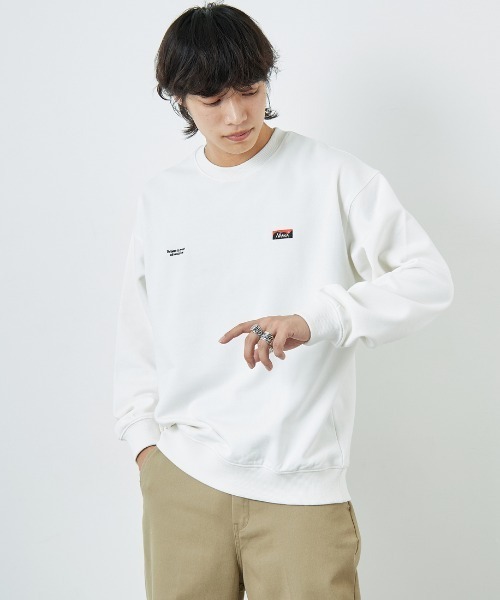 NANGA（ナンガ）の「[NANGA/ナンガ] 別注 バック刺繍ロゴ クルーネックスウェット（スウェット・レディース・ブラック/ホワイト・S/M/L）」の18枚目の写真