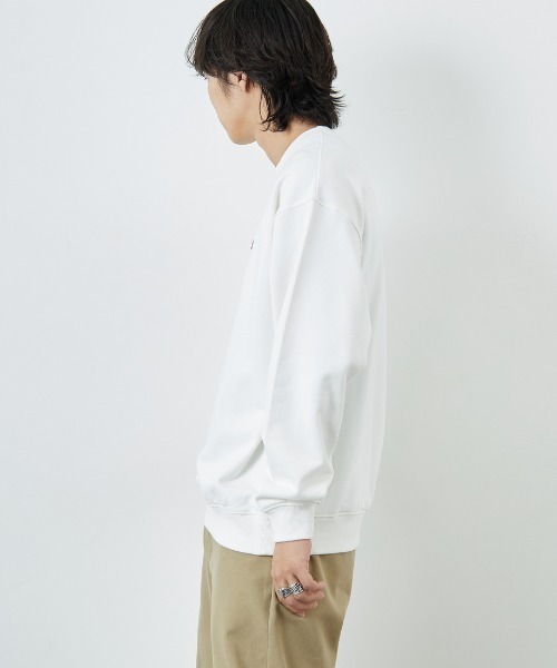 NANGA（ナンガ）の「[NANGA/ナンガ] 別注 バック刺繍ロゴ クルーネックスウェット（スウェット・レディース・ブラック/ホワイト・S/M/L）」の19枚目の写真