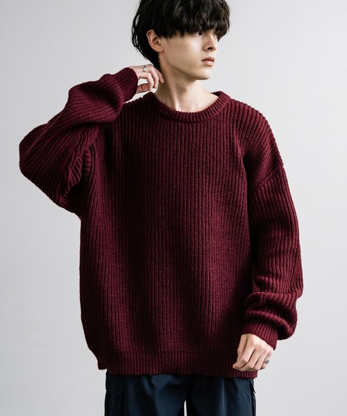 STONE  ダークグレー 長袖ニット M 美品❗️】stone island ニットセーター ダークグレー ブラック