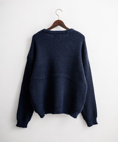 専用♥みかん❤もっちりニット×６重ガーゼ⭐特大ブランケット❤モンスター…グレー MAISON SPECIAL セーター ニット 「UNISEX」Cable Shaggy Mix