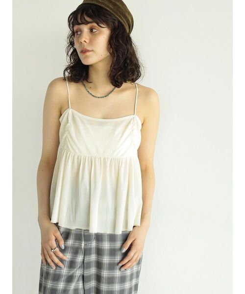 FIKA.(フィーカ)の「Velour camisole bustier(その他トップス・レディース・アイボリー/ブラック・MEDIUM)」の20枚目の写真