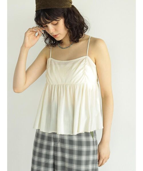 FIKA.(フィーカ)の「Velour camisole bustier(その他トップス・レディース・アイボリー/ブラック・MEDIUM)」の21枚目の写真