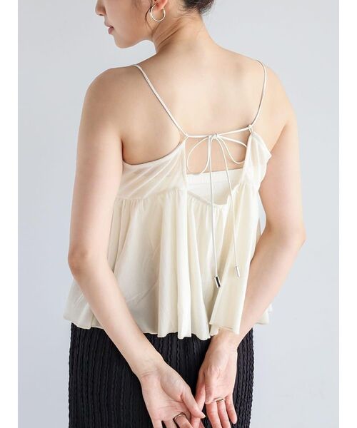 FIKA.(フィーカ)の「Velour camisole bustier(その他トップス・レディース・アイボリー/ブラック・MEDIUM)」の10枚目の写真