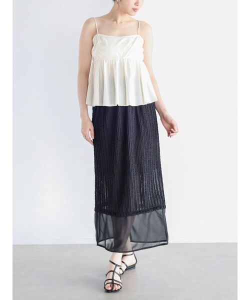 FIKA.(フィーカ)の「Velour camisole bustier(その他トップス・レディース・アイボリー/ブラック・MEDIUM)」の11枚目の写真