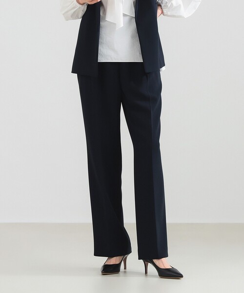 Demi-Luxe BEAMS（デミルクス ビームス）の「【2/5再値下げ】トリアセ スリムパンツ［手洗い可］（スラックス・レディース・ネイビー/ブラック/オフホワイト・36/40/38）」の3枚目の写真