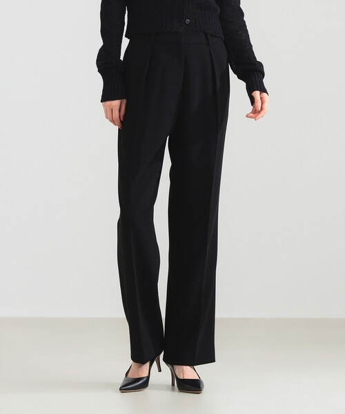 Demi-Luxe BEAMS（デミルクス ビームス）の「【2/5再値下げ】トリアセ スリムパンツ［手洗い可］（スラックス・レディース・ネイビー/ブラック/オフホワイト・36/40/38）」の2枚目の写真