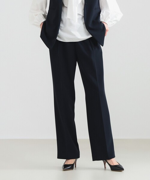 Demi-Luxe BEAMS（デミルクス ビームス）の「【2/5再値下げ】トリアセ スリムパンツ［手洗い可］（スラックス・レディース・ネイビー/ブラック/オフホワイト・36/40/38）」の7枚目の写真