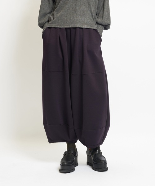 gomme(ゴム)の「ウォームポンチ バルーンパンツ(その他パンツ・レディース・グレー/ブラック/パープル・MEDIUM)」の1枚目の写真