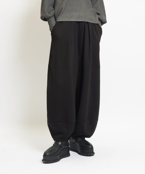 gomme(ゴム)の「ウォームポンチ バルーンパンツ(その他パンツ・レディース・グレー/ブラック/パープル・MEDIUM)」の2枚目の写真