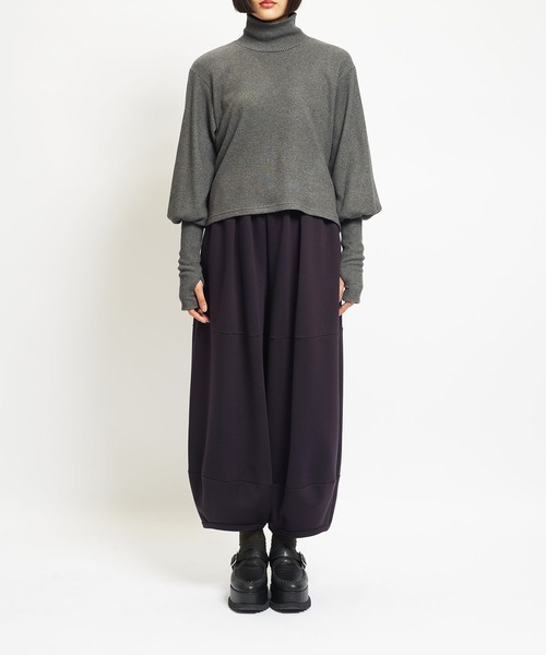 gomme(ゴム)の「ウォームポンチ バルーンパンツ(その他パンツ・レディース・グレー/ブラック/パープル・MEDIUM)」の13枚目の写真