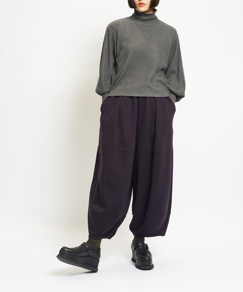 gomme(ゴム)の「ウォームポンチ バルーンパンツ(その他パンツ・レディース・グレー/ブラック/パープル・MEDIUM)」の11枚目の写真