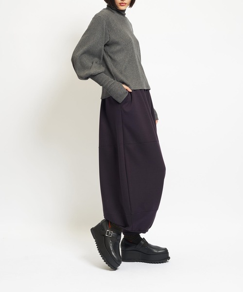 gomme(ゴム)の「ウォームポンチ バルーンパンツ(その他パンツ・レディース・グレー/ブラック/パープル・MEDIUM)」の12枚目の写真