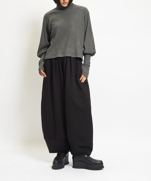 gomme(ゴム)の「ウォームポンチ バルーンパンツ(その他パンツ・レディース・グレー/ブラック/パープル・MEDIUM)」の7枚目の写真