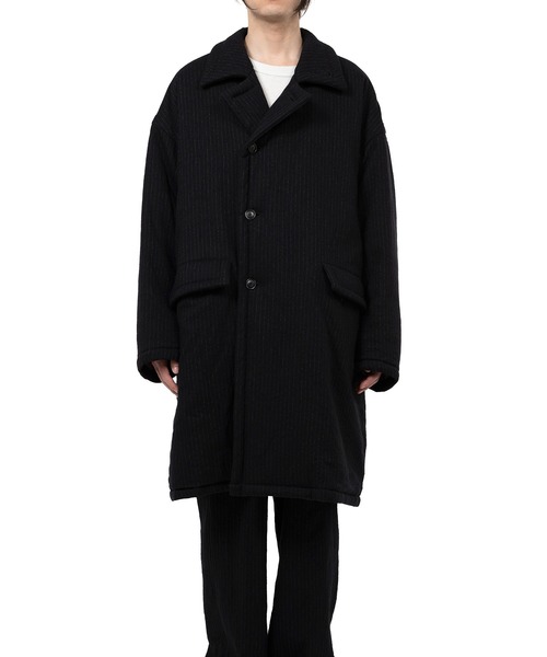 KAMIYA Padded Pinstripe Coat コート 25AW セール】Padded Pinstripe Coat（その他アウター）｜KAMIYA（カミヤ