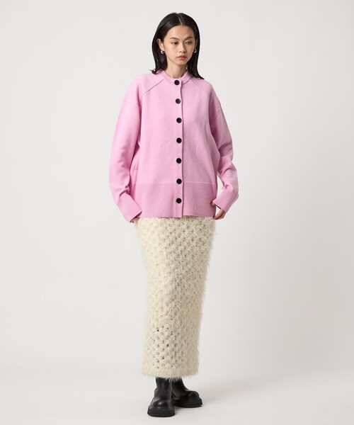 EMMEL REFINES（エメルリファインズ）の「＜EMMEL REFINES＞EM フラッフィー アイレット ニットスカート（スカート・レディース・ブラック/オフホワイト・S/M）」の15枚目の写真