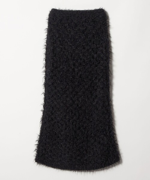 EMMEL REFINES（エメルリファインズ）の「＜EMMEL REFINES＞EM フラッフィー アイレット ニットスカート（スカート・レディース・ブラック/オフホワイト・S/M）」の16枚目の写真