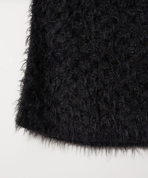 EMMEL REFINES（エメルリファインズ）の「＜EMMEL REFINES＞EM フラッフィー アイレット ニットスカート（スカート・レディース・ブラック/オフホワイト・S/M）」の18枚目の写真