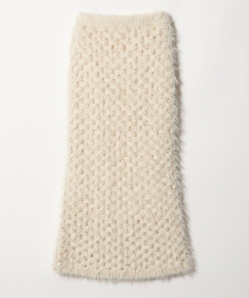 EMMEL REFINES（エメルリファインズ）の「＜EMMEL REFINES＞EM フラッフィー アイレット ニットスカート（スカート・レディース・ブラック/オフホワイト・S/M）」の22枚目の写真