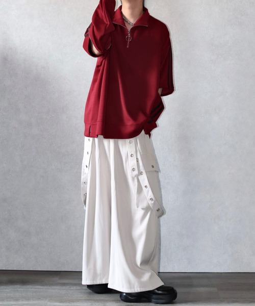 Ellno Loset(エルノロゼット)の「【Ryooo コラボ】ハトメリングサスペンダーツキカーゴパンツ(カーゴパンツ・メンズ・アイボリー/ブラック・MEDIUM/SMALL/LARGE)」の11枚目の写真