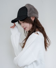 polcadot | DENIM EARCOVER CAP/デニム イヤーカバーキャップ(キャップ)