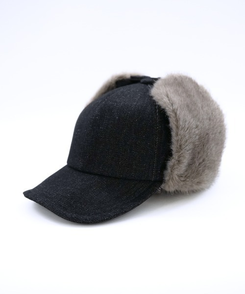 polcadot（ポルカドット）の「DENIM EARCOVER CAP/デニム イヤーカバーキャップ（キャップ・メンズ・ブラック/ネイビー・FREE）」の16枚目の写真