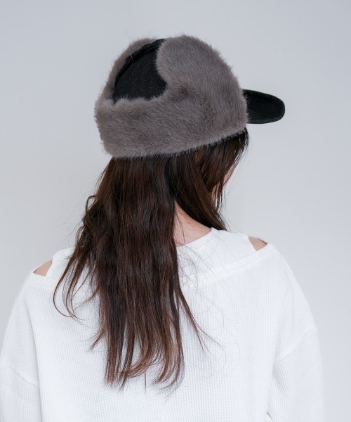 polcadot（ポルカドット）の「DENIM EARCOVER CAP/デニム イヤーカバーキャップ（キャップ・メンズ・ブラック/ネイビー・FREE）」の7枚目の写真
