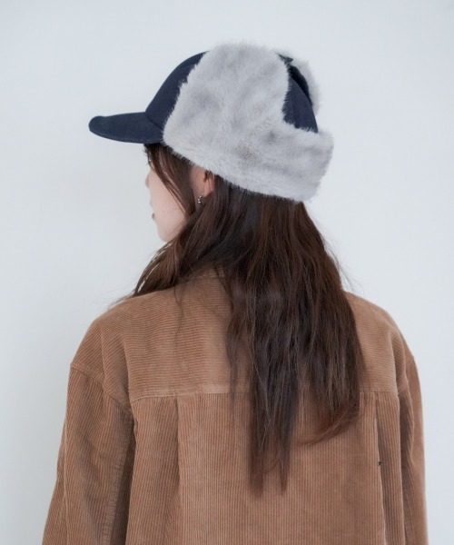 polcadot（ポルカドット）の「DENIM EARCOVER CAP/デニム イヤーカバーキャップ（キャップ・メンズ・ブラック/ネイビー・FREE）」の15枚目の写真