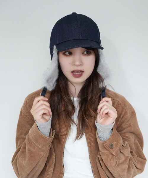 polcadot（ポルカドット）の「DENIM EARCOVER CAP/デニム イヤーカバーキャップ（キャップ・メンズ・ブラック/ネイビー・FREE）」の18枚目の写真