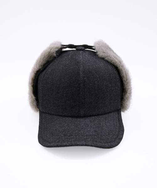 polcadot（ポルカドット）の「DENIM EARCOVER CAP/デニム イヤーカバーキャップ（キャップ・メンズ・ブラック/ネイビー・FREE）」の20枚目の写真