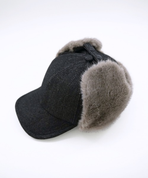 polcadot（ポルカドット）の「DENIM EARCOVER CAP/デニム イヤーカバーキャップ（キャップ・メンズ・ブラック/ネイビー・FREE）」の22枚目の写真