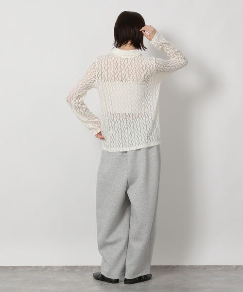 LAKOLE（ラコレ）の「カットレースシャツカーディガン / 588555（カーディガン/ボレロ・レディース・イエロー/アイボリー/ブラック・FREE）」の17枚目の写真