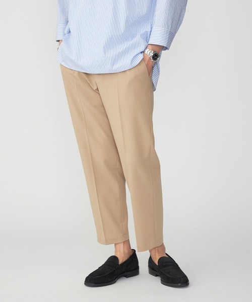 SHIPS.me(シップスミー)の「【ZOZO限定】SHIPS.me: ワンタックテーパードアンクルスラックス(スラックス・メンズ・ダークブラウン/チャコールグレー/ライトベージュ/ダークネイビー/ブルーグレー・マルチサイズ)」の4枚目の写真