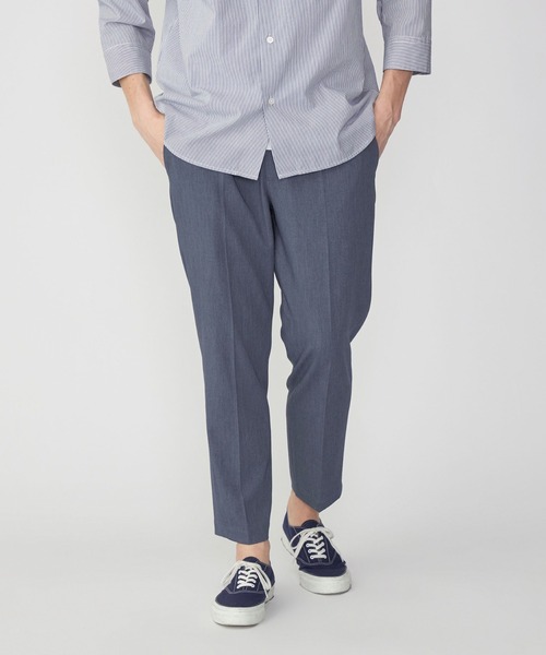 SHIPS.me(シップスミー)の「【ZOZO限定】SHIPS.me: ワンタックテーパードアンクルスラックス(スラックス・メンズ・ダークブラウン/チャコールグレー/ライトベージュ/ダークネイビー/ブルーグレー・マルチサイズ)」の2枚目の写真