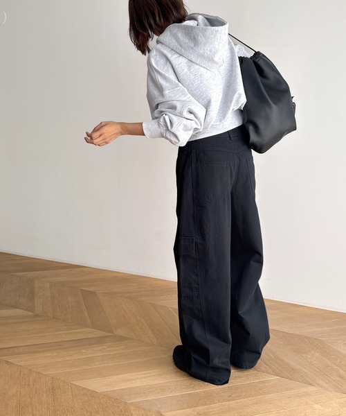 CANAL JEAN(キャナルジーン)の「El mar ツイルカーゴパンツ(カーゴパンツ・レディース・ベージュ/ネイビー・SMALL/MEDIUM)」の7枚目の写真