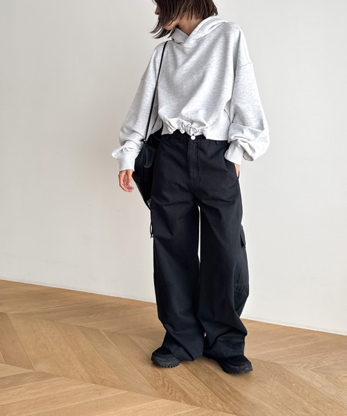 CANAL JEAN(キャナルジーン)の「El mar ツイルカーゴパンツ(カーゴパンツ・レディース・ベージュ/ネイビー・SMALL/MEDIUM)」の8枚目の写真