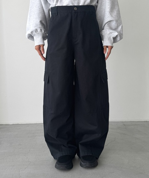 CANAL JEAN(キャナルジーン)の「El mar ツイルカーゴパンツ(カーゴパンツ・レディース・ベージュ/ネイビー・SMALL/MEDIUM)」の9枚目の写真