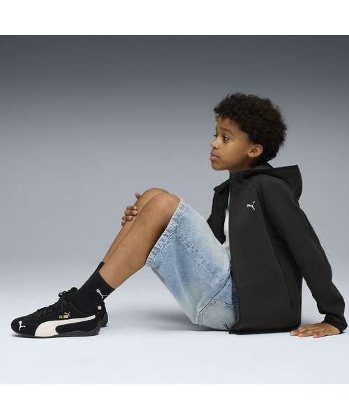 PUMA(プーマ)の「PUMA プーマ ボーイズ エヴォストライプ フルジップ フーディ 120-160cm(パーカー・キッズ・ブラック/サックスブルー・150/160/130/140/120)」の5枚目の写真