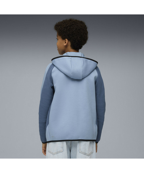 PUMA(プーマ)の「PUMA プーマ ボーイズ エヴォストライプ フルジップ フーディ 120-160cm(パーカー・キッズ・ブラック/サックスブルー・150/160/130/140/120)」の8枚目の写真