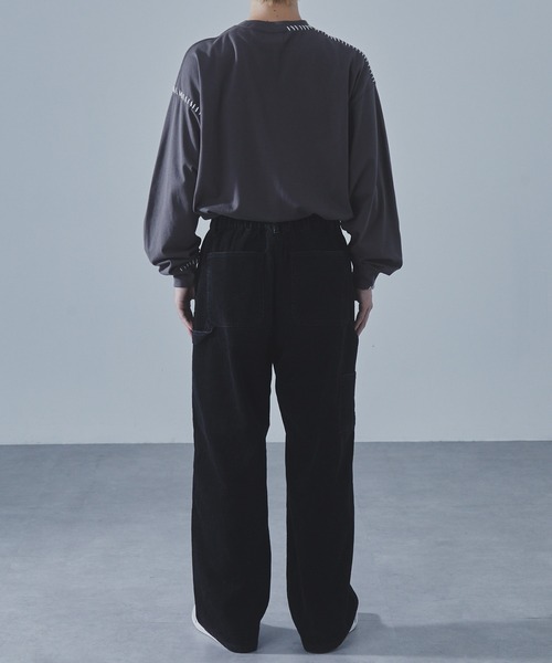 SLICK（スリック）の「【SLICK/スリック】Sulfur-Dyed Corduroy Painter Pants/サルファーダイコーデュロイペインターパンツ / ヴィンテージ / セットアップ（その他パンツ・メンズ・ブラック/グレイッシュベージュ・1/2/3）」の12枚目の写真