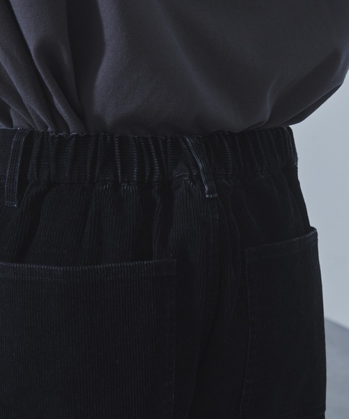 SLICK（スリック）の「【SLICK/スリック】Sulfur-Dyed Corduroy Painter Pants/サルファーダイコーデュロイペインターパンツ / ヴィンテージ / セットアップ（その他パンツ・メンズ・ブラック/グレイッシュベージュ・1/2/3）」の8枚目の写真