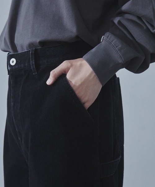 SLICK（スリック）の「【SLICK/スリック】Sulfur-Dyed Corduroy Painter Pants/サルファーダイコーデュロイペインターパンツ / ヴィンテージ / セットアップ（その他パンツ・メンズ・ブラック/グレイッシュベージュ・1/2/3）」の15枚目の写真