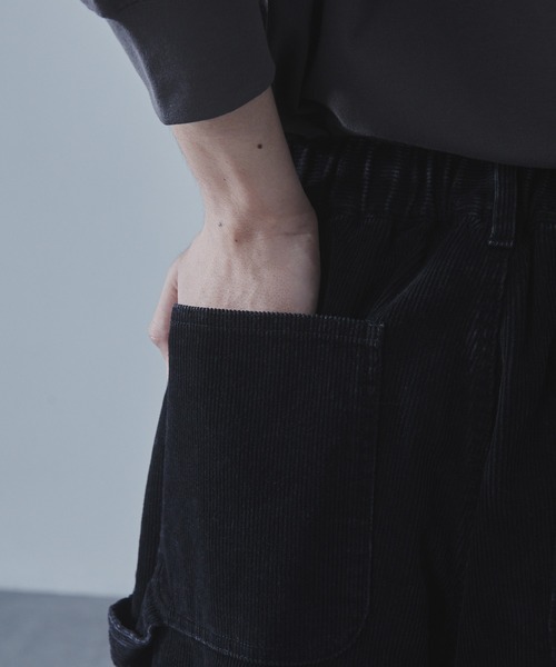 SLICK（スリック）の「【SLICK/スリック】Sulfur-Dyed Corduroy Painter Pants/サルファーダイコーデュロイペインターパンツ / ヴィンテージ / セットアップ（その他パンツ・メンズ・ブラック/グレイッシュベージュ・1/2/3）」の10枚目の写真