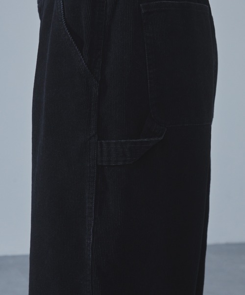 SLICK（スリック）の「【SLICK/スリック】Sulfur-Dyed Corduroy Painter Pants/サルファーダイコーデュロイペインターパンツ / ヴィンテージ / セットアップ（その他パンツ・メンズ・ブラック/グレイッシュベージュ・1/2/3）」の3枚目の写真