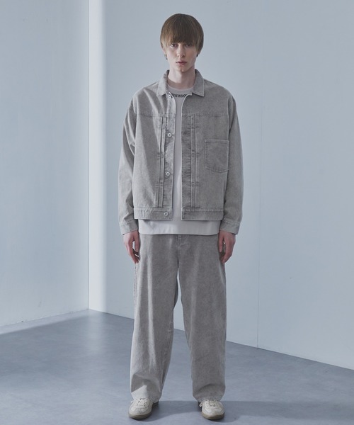 SLICK（スリック）の「【SLICK/スリック】Sulfur-Dyed Corduroy Painter Pants/サルファーダイコーデュロイペインターパンツ / ヴィンテージ / セットアップ（その他パンツ・メンズ・ブラック/グレイッシュベージュ・1/2/3）」の11枚目の写真