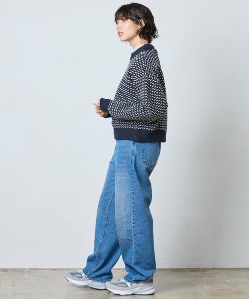L.L.Bean(エルエルビーン)の「【JAPAN EDITION】ウェイン・セーター・バーズアイ(ニット/セーター・レディース・グリーン系その他/ネイビー・MEDIUM)」の7枚目の写真