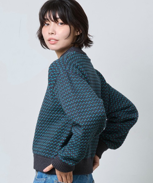 L.L.Bean(エルエルビーン)の「【JAPAN EDITION】ウェイン・セーター・バーズアイ(ニット/セーター・レディース・グリーン系その他/ネイビー・MEDIUM)」の17枚目の写真